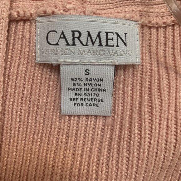 Carmen Marc Valvo Open Cardigan Size Small - Picture 5 of 5